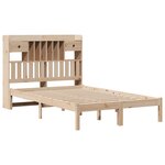 vidaXL Lit bibliothèque sans matelas 135x190 cm bois de pin massif
