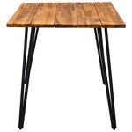 Vidaxl mobilier à dîner d'extérieur 5 pièces acacia et résine tressée