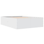vidaXL Cadre de lit blanc 120x200 cm bois d'ingénierie