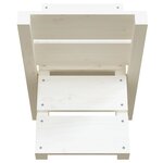 vidaXL Porte-bûches Blanc 47x39 5x48 cm Bois massif de pin