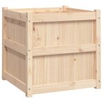 vidaXL Jardinières 2 Pièces bois de pin massif