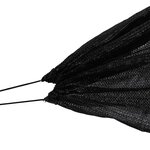 vidaXL Tunnels en filet 4 Pièces noir acier et polyéthylène