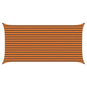 vidaXL Voile d'ombre Orange et marron 2 5 x 5 m 100 polyester Oxford