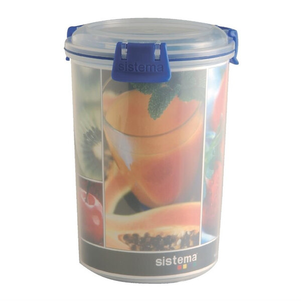 Boîte de conservation ronde empilable - 1 litre -  - 1 x160mm