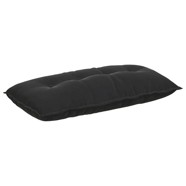 vidaXL Coussin de Dos Noir 100 x 50 cm Tissu en velours côtelé