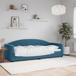 vidaXL Lit de repos bleu 80x200 cm velours