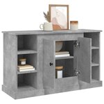vidaXL Buffet Gris béton 100x35 5x60 cm Bois d'ingénierie