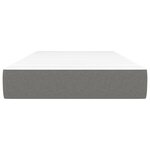 vidaXL Matelas de lit à ressorts ensachés Gris foncé 100x200x20 cm