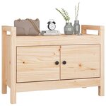 vidaXL Banc d'entrée 80x40x60 cm Bois de pin massif