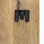 vidaXL Table de chevet 50x27x50 cm bois massif de manguier brut