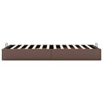 vidaXL Cadre de lit ottoman sans matelas marron 90x190 cm similicuir