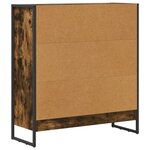 vidaXL Bibliothèque Chêne Fumé 80 x 30 x 155 cm Bois d'ingénierie