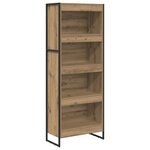 vidaXL Bibliothèque Chêne artisan 80 x 30 x 155 cm Bois d'ingénierie