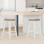 vidaXL Chaises de salle à manger 2 Pièces Blanc 46 x 37 x 63 cm