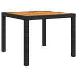 vidaXL Salon d'extérieur 5 Pièces avec coussins Résine tressée Noir
