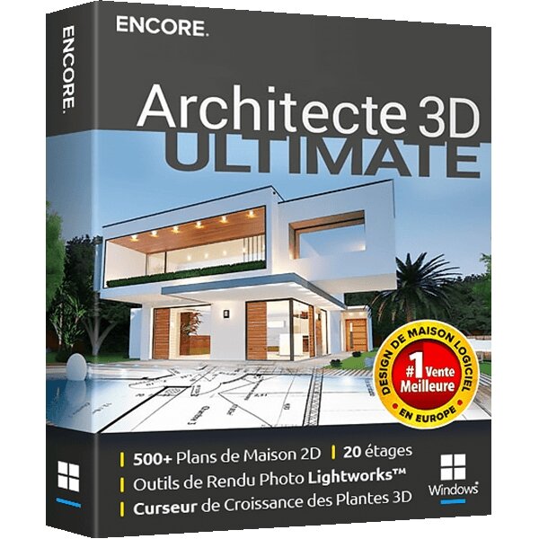 Architecte 3d ultimate 22 - licence perpétuelle - 1 pc - a télécharger