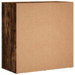vidaXL Buffets 2 Pièces chêne fumé 79x38x80 cm bois d'ingénierie