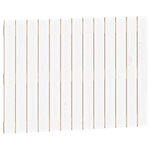 vidaXL Tête de lit murale Blanc 82 5x3x60 cm Bois massif de pin