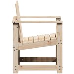 vidaXL Salon de jardin 3 Pièces bois massif de pin