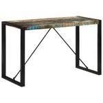 vidaXL Table à manger 120x55x76 cm bois massif de récupération