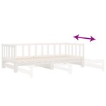 vidaXL Lit de jour et lit gigogne sans matelas 90x190 cm bois massif
