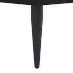 vidaXL Cadre de lit sans matelas noir 90x190 cm bois ingénierie