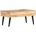 vidaXL Table basse 88x50x42 cm Bois d'acacia solide