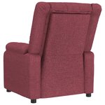 vidaXL Fauteuil de massage Rouge bordeaux Tissu