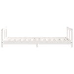 vidaXL Cadre de lit pour enfant blanc 80x160 cm bois de pin massif