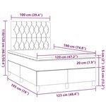 vidaXL Sommier à lattes de lit avec matelas rose 120x190 cm velours