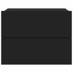 vidaXL Table de chevet Noir 40x30x30 cm Bois d'ingénierie