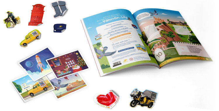 Que contient l'album de stickers ?