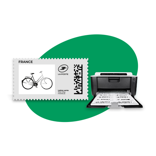Imprimez vos timbres Lettre verte 7j/7, 24h/24