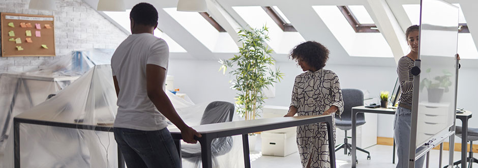 entreprise en plein déménagement