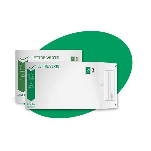 Commandez vos enveloppes préaffranchies Lettre verte