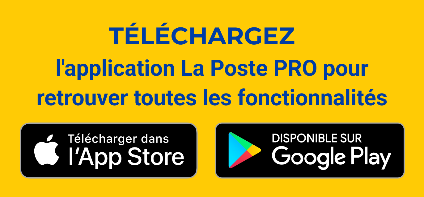 Scannez et téléchargez - L'application La Poste PRO pour retrouver toutes les fonctionnalités