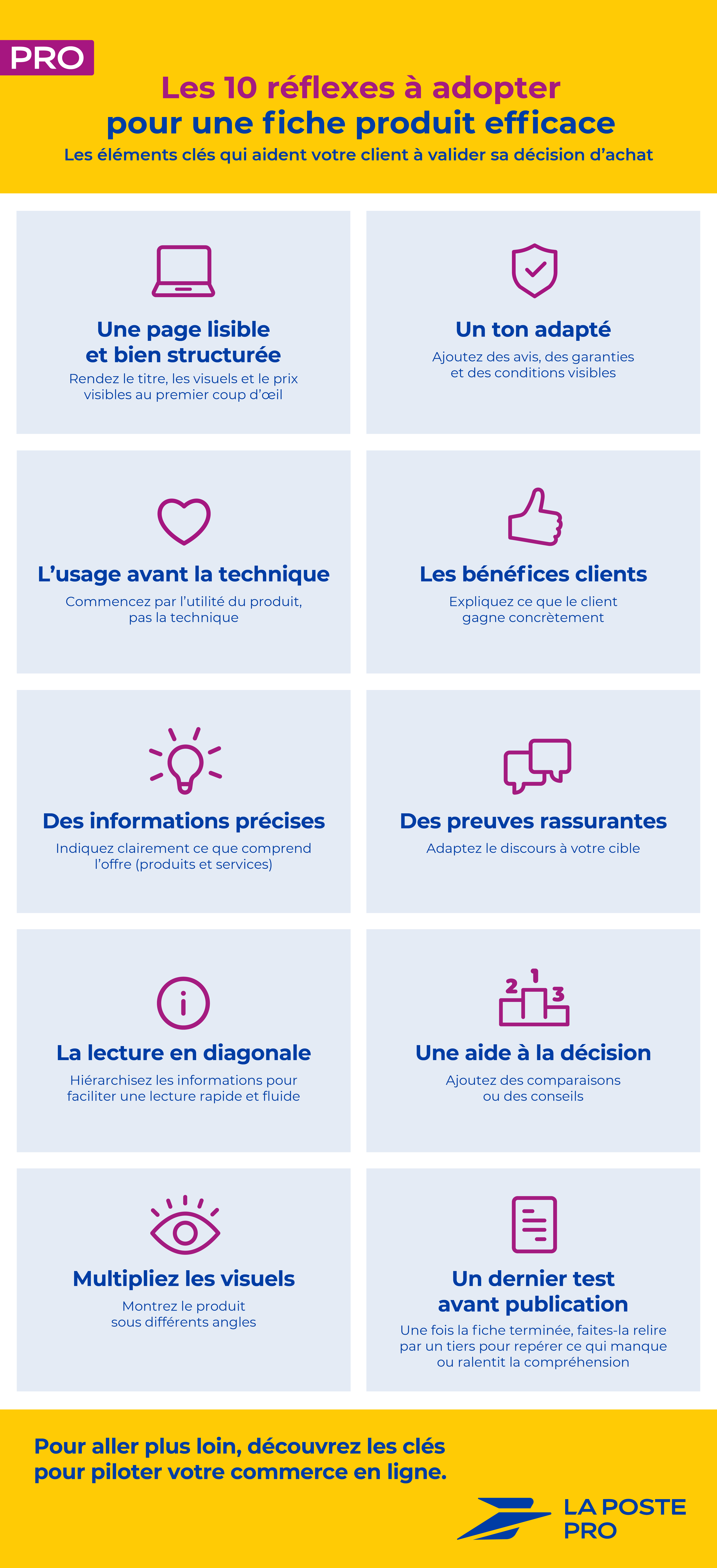 CONSEILS PAGE PRODUIT