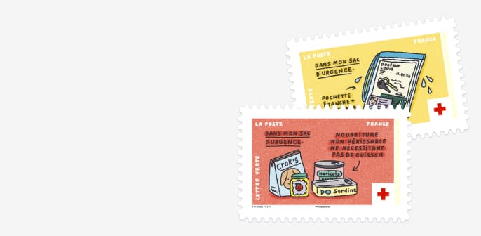Découvrez le nouveau carnet de timbres Croix-Rouge française