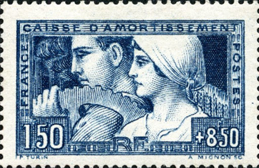 premier timbre-poste de 1928