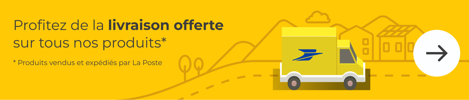 Profitez de la livraison offerte sur nos produits postaux
