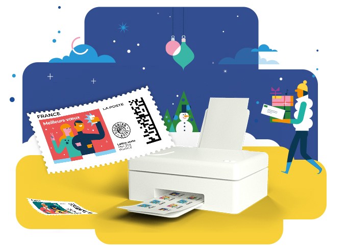 Mettez de la couleur dans vos courriers avec nos timbres à imprimer