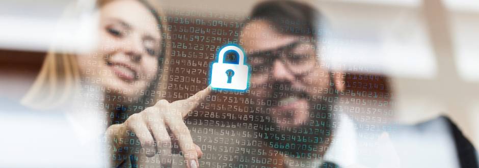 cadenas dématérialisé symbolisant la sécurisation des données