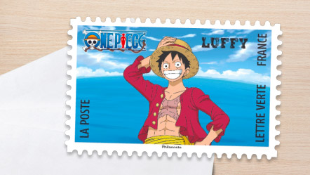 Monkey D. Luffy - collector et timbre