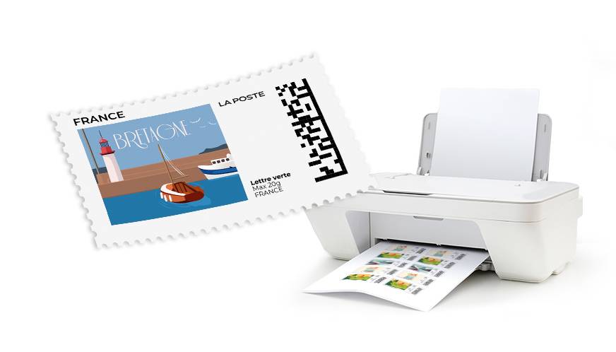 Large choix de timbres à imprimer