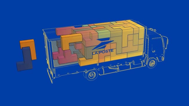 Vidéo La Poste en mode Tetris