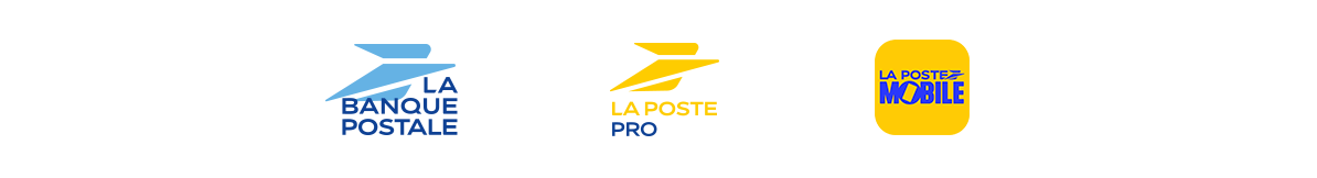 logo de La Banque Postale, La Poste Pro et La Poste Mobile