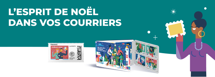 L&apos;esprit de Noël dans vos courriers  avec les nouveaux timbres de fin d&apos;année