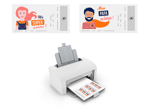 Imprimez vos timbres pour la fête des pères et des mères