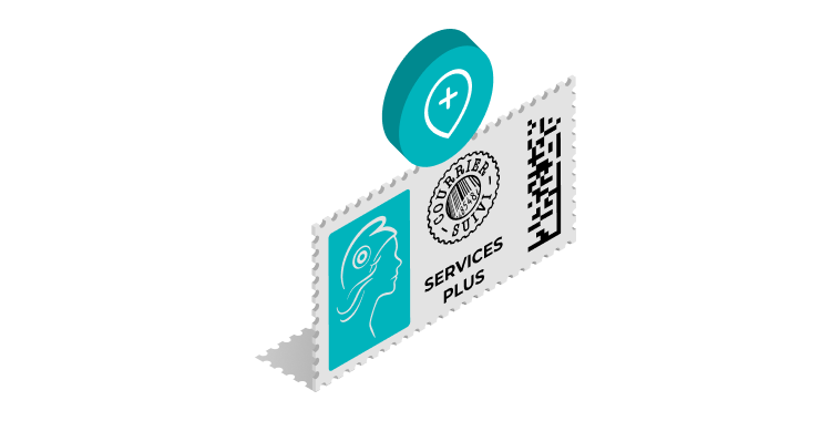 Mon timbre en ligne avec suivi