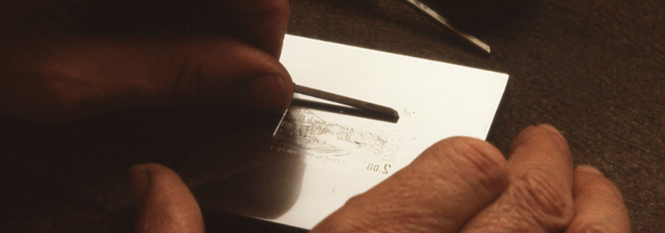 Gravure de timbre en taille-douce